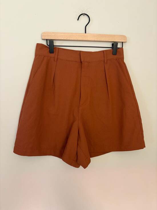 Abercrombie & Fitch Pants - Abercrombie & Fitch Women's High-Rise Pleated Tailored Shorts Sz M
